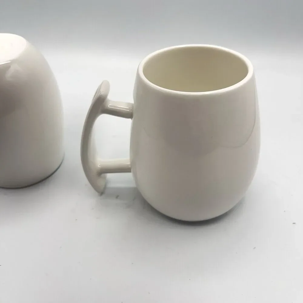Williams Sonoma Boska White Ceramic Mug - Set Of 2